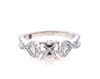 Thumbnail Image 1 of Previously Owned Diamond Twist Shank Engagement Ring Setting 1/2 ct tw 14K White Gold