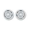 Thumbnail Image 0 of Previously Owned Earrings 1/4 ct tw Diamonds 10K White Gold