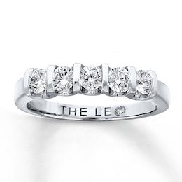 Previously Owned THE LEO Diamond Anniversary Band 5/8 ct tw Round-cut 14K White Gold