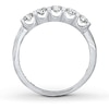Previously Owned THE LEO Diamond Anniversary Band 5/8 ct tw Round-cut 14K White Gold