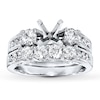 Thumbnail Image 1 of Previously Owned Diamond Bridal Setting 1-1/4 ct tw Round-cut 18K White Gold