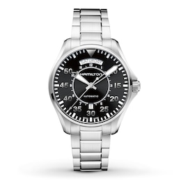 Previously Owned Hamilton Men's Watch Khaki Pilot Day Date Auto H64615135