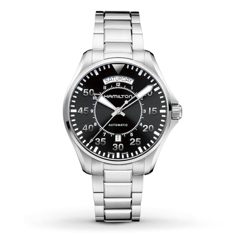 Main Image 1 of Previously Owned Hamilton Men's Watch Khaki Pilot Day Date Auto H64615135