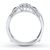 Thumbnail Image 1 of Previously Owned Diamond Enhancer Ring 1/5 ct tw Round-cut 14K White Gold