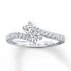 Thumbnail Image 0 of Previously Owned Ever Us Diamond Ring 1/2 ct tw Round-cut 14K White Gold