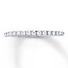 Thumbnail Image 1 of Previously Owned Diamond Wedding Band 1/4 ct tw Round-cut 10K White Gold