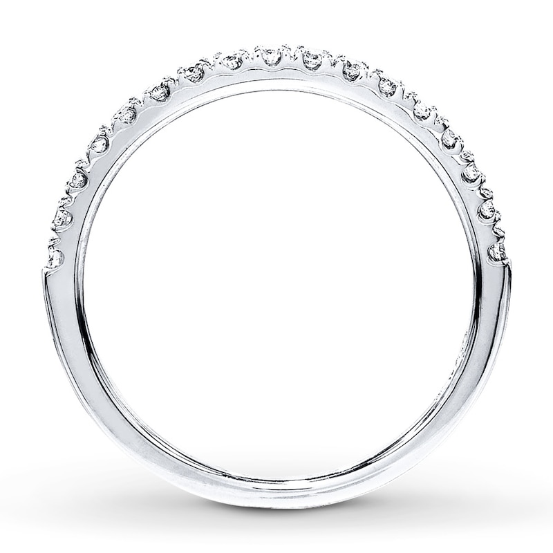 Main Image 2 of Previously Owned Diamond Wedding Band 1/4 ct tw Round-cut 10K White Gold