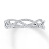 Thumbnail Image 1 of Previously Owned Diamond Anniversary Ring 1/6 ct tw Round-cut 10K White Gold