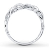 Thumbnail Image 1 of Previously Owned Diamond Anniversary Ring 1/6 ct tw Round-cut 10K White Gold