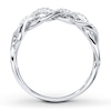 Thumbnail Image 2 of Previously Owned Diamond Anniversary Ring 1/6 ct tw Round-cut 10K White Gold
