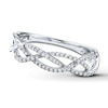 Thumbnail Image 4 of Previously Owned Diamond Anniversary Ring 1/6 ct tw Round-cut 10K White Gold