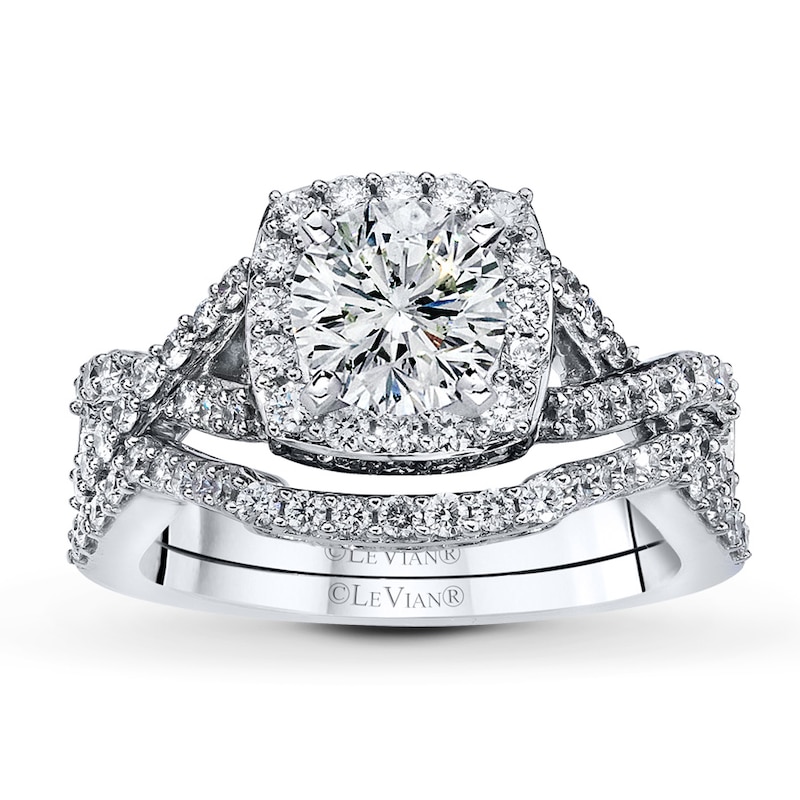 Main Image 3 of Previously Owned Le Vian Bridal 3/4 ct tw Diamonds 14K Vanilla Gold Bridal Setting