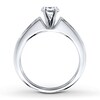 Thumbnail Image 2 of Previously Owned Diamond Ring Setting 1/2 ct tw Princess-cut 14K White Gold