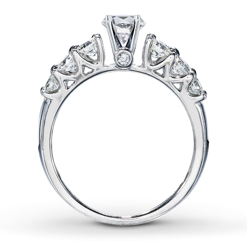 Main Image 2 of Previously Owned Diamond Ring Setting 1-3/8 ct tw Round-cut 14K White Gold