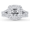 Thumbnail Image 1 of Previously Owned Leo Bridal Setting 1 ct tw Diamonds 14K White Gold