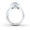 Thumbnail Image 2 of Previously Owned Leo Bridal Setting 1 ct tw Diamonds 14K White Gold