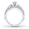 Thumbnail Image 2 of Previously Owned Diamond Bridal Setting 1-3/4 cttw Round/Princess 14K White Gold