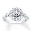 Thumbnail Image 1 of Previously Owned Diamond Ring Setting 3/4 ct tw Round-cut 14K White Gold