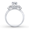 Thumbnail Image 2 of Previously Owned Diamond Ring Setting 3/4 ct tw Round-cut 14K White Gold