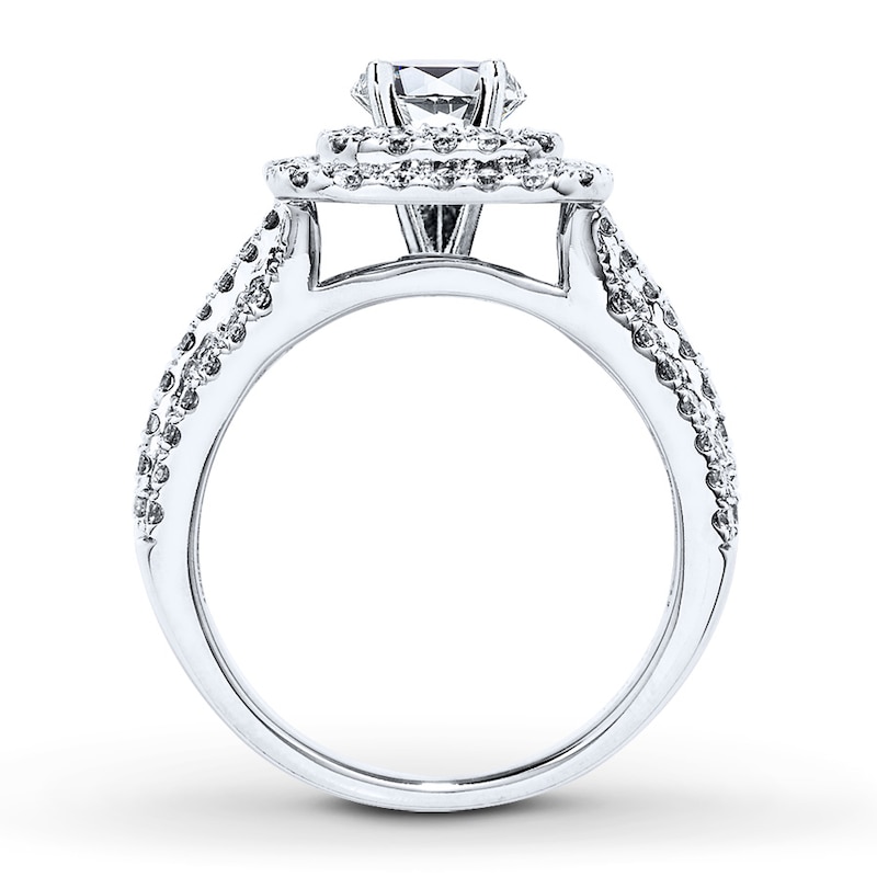 Main Image 2 of Previously Owned Diamond Ring Setting 1 ct tw Round-cut 14K White Gold