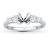 Thumbnail Image 1 of Previously Owned Diamond Ring Setting 5/8 ct tw Round-cut 14K White Gold