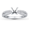 Thumbnail Image 1 of Previously Owned Diamond Ring Setting 1/4 ct tw Round-cut 14K White Gold