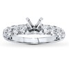 Thumbnail Image 1 of Previously Owned Diamond Ring Setting 3/4 ct tw Round-cut 14K White Gold