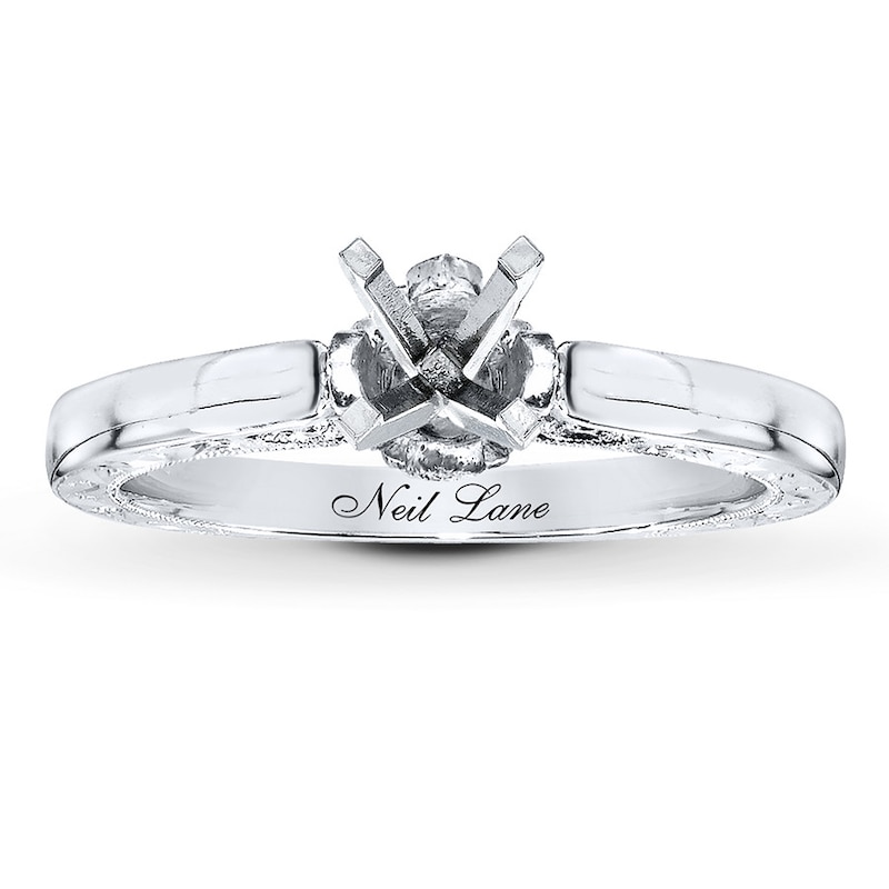 Main Image 1 of Previously Owned Neil Lane Ring Setting 1/20 ct tw Diamonds 14K White Gold