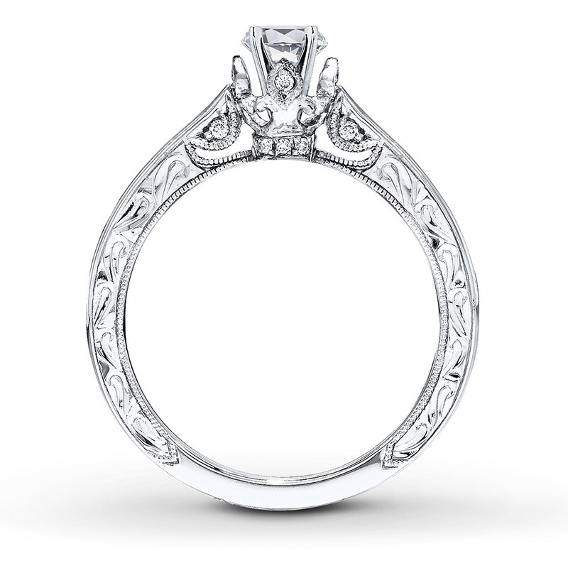 Main Image 2 of Previously Owned Neil Lane Ring Setting 1/20 ct tw Diamonds 14K White Gold