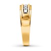 Previously Owned Men's Diamond Wedding Band 1/4 ct tw Round-cut 10K Yellow Gold