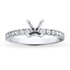 Thumbnail Image 1 of Previously Owned Diamond Ring Setting 3/8 ct tw Round-cut 14K White Gold