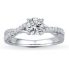Thumbnail Image 3 of Previously Owned Diamond Ring Setting 1/4 ct tw Round-cut 14K White Gold