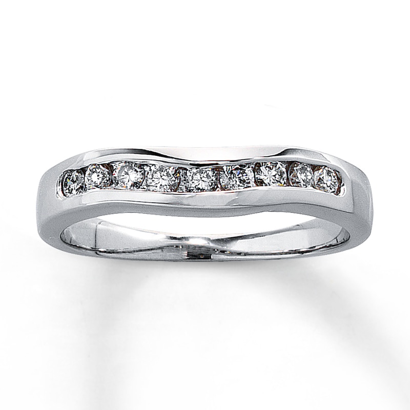 Previously Owned Diamond Band 1/4 ct tw Round-cut 14K White Gold