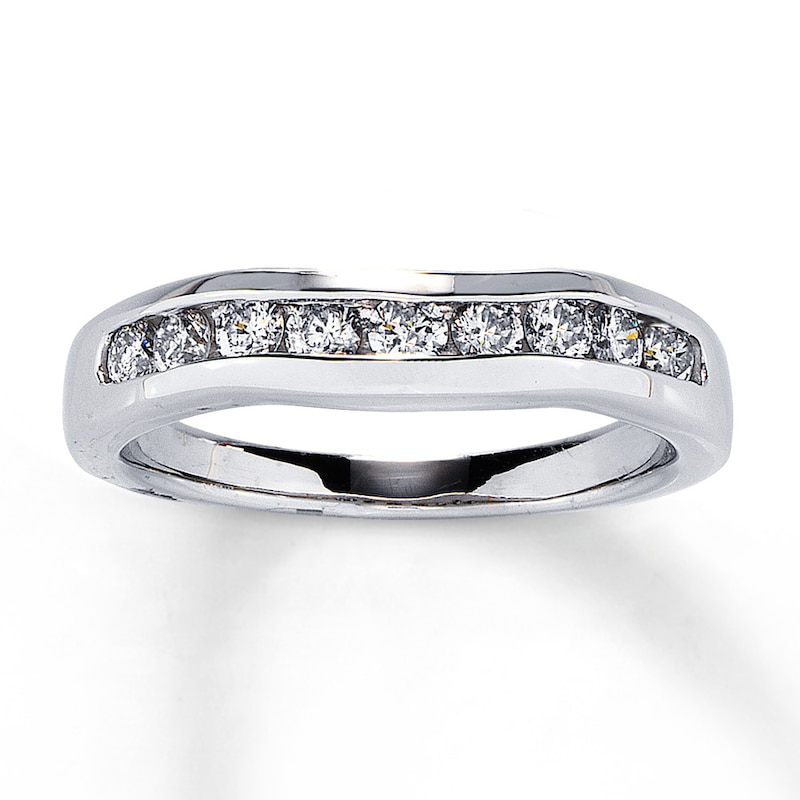 Previously Owned Diamond Band 1/2 ct tw Round-cut 14K White Gold