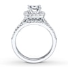 Thumbnail Image 1 of Previously Owned Certified Diamond Bridal Setting 3/4 ct tw Round-cut 14K Gold