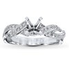 Thumbnail Image 1 of Previously Owned Diamond Ring Setting 3/8 ct tw Round-cut 14K White Gold