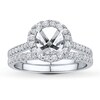 Thumbnail Image 1 of Previously Owned Diamond Bridal Setting 1/2 ct tw Round-cut 14K White Gold
