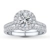 Thumbnail Image 3 of Previously Owned Diamond Bridal Setting 1/2 ct tw Round-cut 14K White Gold