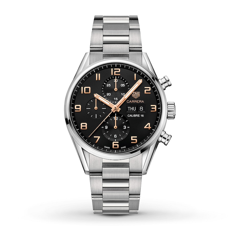 Main Image 1 of Previously Owned TAG Heuer CARRERA Calibre 16 Men's Chronograph Watch CV2A1AB.BA0738