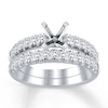 Thumbnail Image 1 of Previously Owned Diamond Bridal Setting 1 carat tw Round 14K White Gold