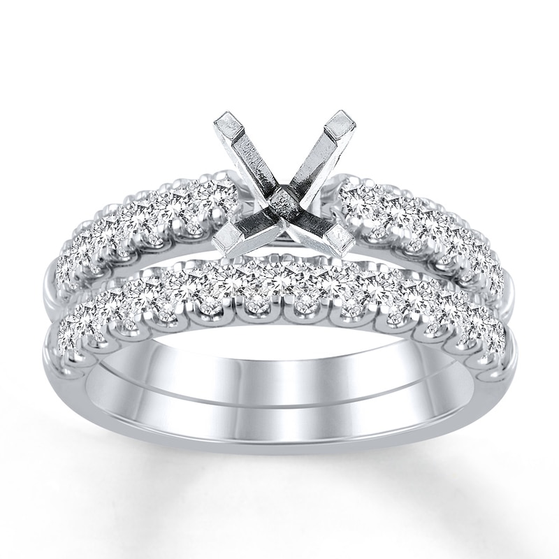Main Image 1 of Previously Owned Diamond Bridal Setting 1 carat tw Round 14K White Gold