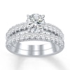 Thumbnail Image 3 of Previously Owned Diamond Bridal Setting 1 carat tw Round 14K White Gold