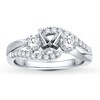 Thumbnail Image 1 of Previously Owned Colorless Diamond Ring Setting 5/8 ct tw 14K White Gold