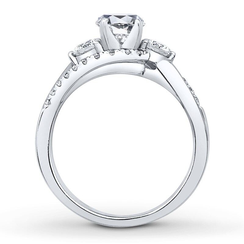 Main Image 2 of Previously Owned Colorless Diamond Ring Setting 5/8 ct tw 14K White Gold