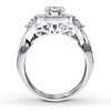 Thumbnail Image 2 of Previously Owned Diamond Bridal Setting 3/4 ct tw Round-cut 14K White Gold