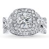 Thumbnail Image 3 of Previously Owned Diamond Bridal Setting 3/4 ct tw Round-cut 14K White Gold