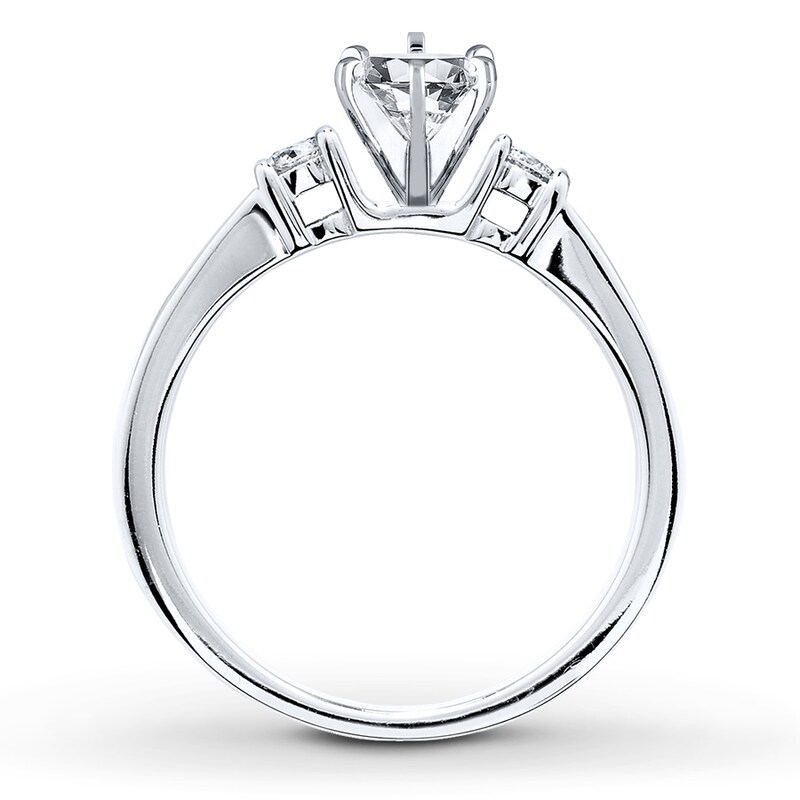 Main Image 2 of Previously Owned Diamond Ring Setting 1/3 ct tw Round-cut 14K White Gold