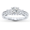 Thumbnail Image 3 of Previously Owned Diamond Ring Setting 3/4 ct tw Round-cut 14K White Gold