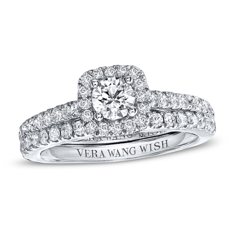 Previously Owned Vera Wang WISH 1 Carat tw Diamonds 14K Gold Bridal Set