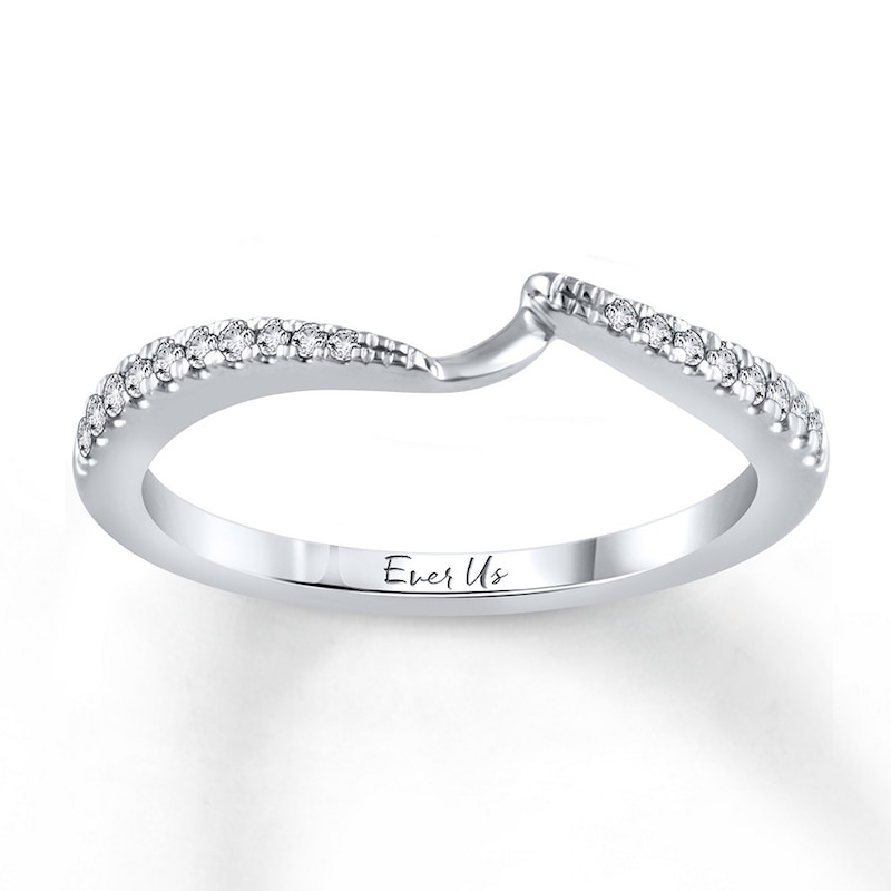 Main Image 1 of Previously Owned Ever Us Diamond Band 1/8 ct tw Round-cut 14K White Gold